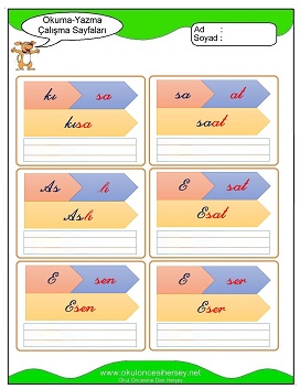 s sesi Grubu Çalışma Sayfaları